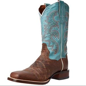 Dan Post San Michelle Cowgirl Western Boots Teal